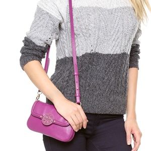 Rare Purple Tory Burch Clasic Amanda Crossbody